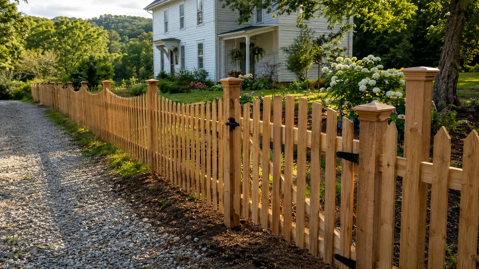 Classic wood board fence built in Laurel County, KY