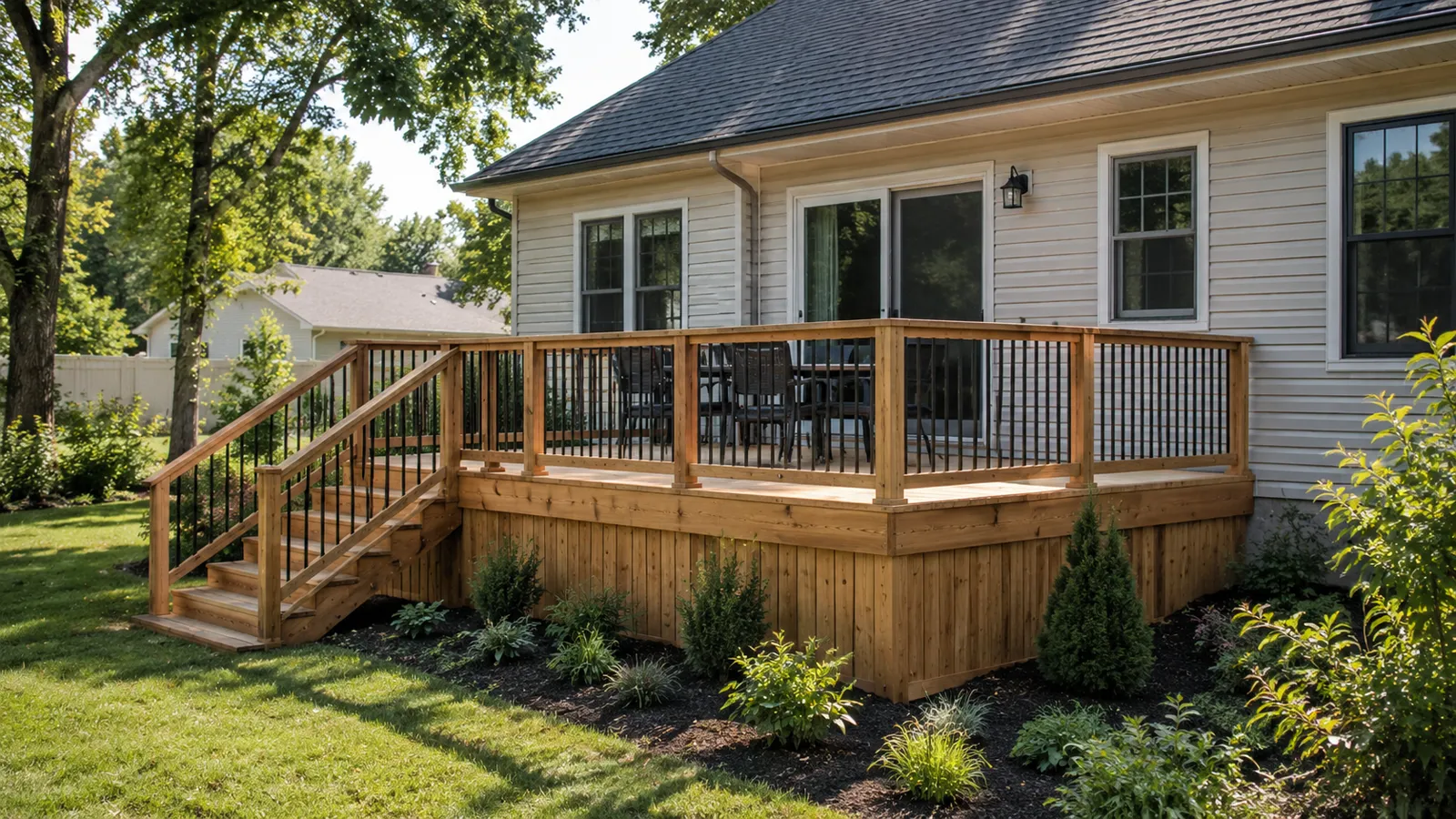 Custom deck stairs and outdoor carpentry in London, KY